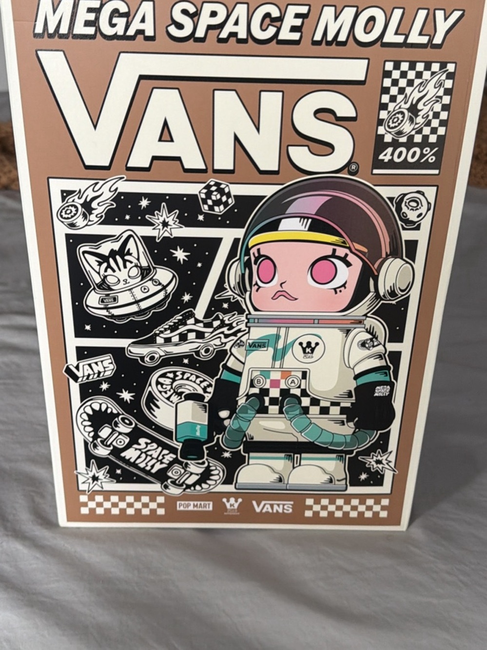 Vans Mega Space Molly Box – Black and Tan Graphic Packaging